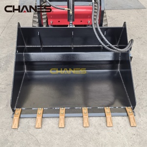 건설 기계 용 미니 스키드 스티어 로더 토양 컨디셔너 버킷에 대한 맞춤형 유압 버킷 부착 모터 기어 - Product Image 3