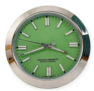 Wholesale Luxury Luminous Metal <strong>Wall</strong> <strong>Clocks</strong> Single Face Custom Home <strong>Decor</strong> Calendar Feature Living Room Placement Quartz Needle - Product Image 3