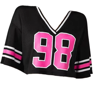 Ropa de calle femenina Corto Fútbol americano clásico Ropa suelta Mujer Fútbol Top - Product Image 2