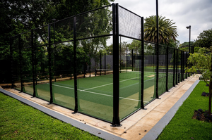 Venta caliente <span class=keywords><strong>Padel</strong></span> Court 12mm Ignífugo Fácil instalación Exterior Panorámico Ecológico Durable para la venta - Product Image 3