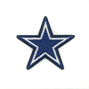 Patch brodé personnalisé Dallas Cowboys Football Américain – Écologique, petite taille, thermocollant pour casquettes - Product Image 1