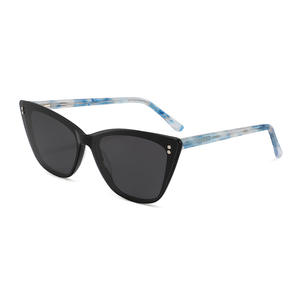 Lunettes de soleil œil de chat unisexe transfrontalières, monture noire, verres TAC, protection UV400 pour la conduite, la pêche et les tenues mode - Product Image 1
