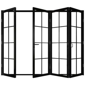 Portes coulissantes pliantes en alliage d'aluminium de style français, design moderne rétro, idéales pour les chambres, les bureaux et les balcons - Product Image 2