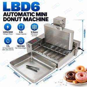 Kommerzielle <span class=keywords><strong>DM</strong></span>-12 Edelstahl-Waffel- und Donut-Maschine, Mini-Donut-Fritteuse für Restaurant-Snacks und Obst - Product Image 6