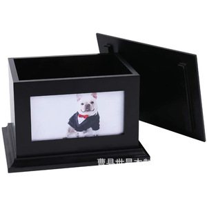 Cross-border solid wood <b>pet</b> urn <b>memorial</b> <b>box</b>, dog and cat funeral supplies, coffin, wooden <b>box</b>, new style of <b>pet</b> urn. - Product Image 2