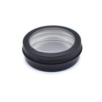 Schwarz Gold Weiß Rot Aluminium Kosmetikdose 5g 10g 15g 30g 60g 100g 120g 150g Aluminium Kerzenglas Dosen mit durchsichtigen