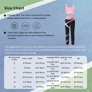 Camiseta Deportiva para Niñas de 6 a 16 Años, Top Deportivo con Leggings para Patinaje Artístico, Yoga, Ejercicio, Gimnasia, Ropa de Entrenamiento, Danza - Product Image 6