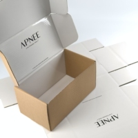 Boîtes en carton recyclables avec logo de marque personnalisé, impression couleur, boîtes d'emballage en carton ondulé épaissi, échantillons gratuits.