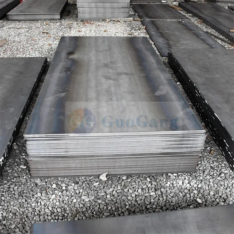 Placa de aço carbono laminada a alta temperatura NM400 NM450 de grande resistência