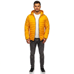 Chaqueta Acolchada de Invierno para Hombre, Ligera, Resistente al Viento, con Cierre, Cuello Alto y Logotipo Frontal, Diseño Personalizado ODM, en Venta - Product Image 1