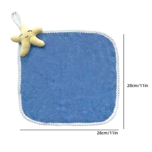 1 Uds. Toallas de mano bonitas para niños, toallas de microfibra para la punta de los dedos, toallas de mano súper absorbentes para bebés, adecuadas para el baño - Product Image 6