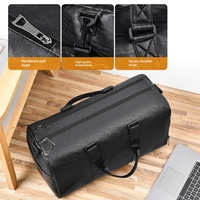Tas Gym Kulit PU Custom untuk Fitness dengan Tas Gym Ringan Tahan Air untuk Latihan, Perjalanan, Kemah, Outdoor Pria Wanita
