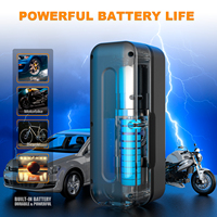 Mini compresseur d'air sans fil, pompe à pneus rechargeable avec grand écran numérique pour les voyages en plein air et l'usage quotidien