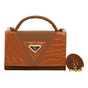 Bolso de Hombro y Bandolera Fana Moderna Lourdes Color Camel para Mujer, Idea de Regalo Perfecta - Product Image 4
