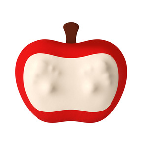 Apple Massage <b>Pillow</b> Red Fruit Design Neck Back Waist Shoulder <b>Massager</b> Battery Powered Charging Model Timing Function - Product Image 1