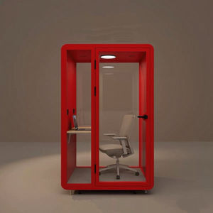 Petite cabine d'isolation phonique moderne facile à enlever pour 1 personne avec espace intérieur de couleur en option - Product Image 1
