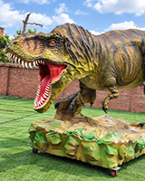 Modèle de dinosaure Tyrannosaurus Rex animatronique en mousse personnalisable avec des fonctions mobiles pour les parcs d'aventure et une utilisation en extérieur/intérieur