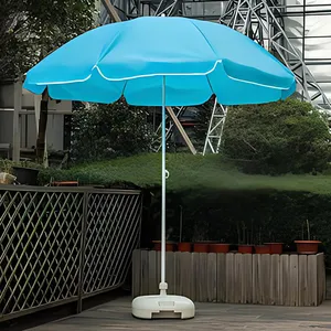 Güneş şemsiyesi açık ile restoran bahçe ofset güneş şemsiyesi için dairesel şemsiye