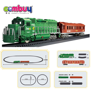 Clásico Set de Tren y Coche Eléctrico con Rieles para Niños - Product Image 4