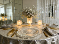 Assiettes en plastique jetables élégantes et réutilisables, transparentes, 13 pouces, de qualité supérieure, sous-assiettes pour mariage, buffet, fête prénuptiale, événements formels