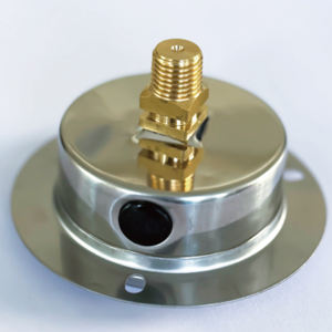 Achtermontage Npt1/<span class=keywords><strong>4</strong></span> Draad Schokbestendige Olie Manometer Met 60Mm Messing Draad Back Npt Aansluiting Drukmeter - Product Image 4