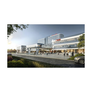 उच्च-रिज़ॉल्यूशन अस्पताल डिजाइन रेंडरिंग क्लिनिक, वार्ड और ऑपरेटिंग रूम दृश्य - Product Image 4