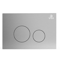 DOLOGI Plaque de rinçage Citerne murale Chrome mat Panneau de bouton poussoir Compatible Geberite Sigma Boutons poussoirs de toilette dissimulés