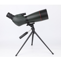 Longue-vue 25-75X avec oculaire rotative, mise au point à 6 m, blindage en caoutchouc et adaptateur pour téléphone pour l'observation en extérieur