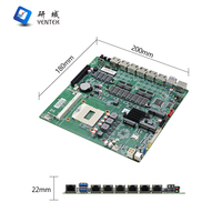 Carte mère Mini ITX Intel PGA 946 Socket Haswell 4ème génération I3 I5 I7 DDR3 6 LAN Mini PCIe PCIe X8 SIM ITX Firewall Pfsense
