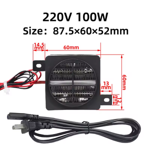 <span class=keywords><strong>Bajo</strong></span> <span class=keywords><strong>consumo</strong></span> 220V 100W enchufe inteligente Mini espacio eléctrico portátil PTC ventilador calentador para habitación de invierno - Product Image 2