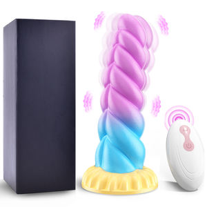 Vibrador Dildo Juguetes Sexuales, Dildos Realistas con Ventosa 8 Modos de Vibración, Control Remoto de Silicona Vibrante Juguete <span class=keywords><strong>Anal</strong></span> de Fantasía - Product Image 6