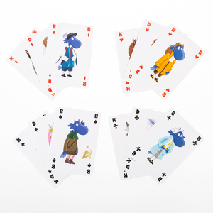 AYPC, venta al por mayor, naipes grandes personalizados, 70*98mm, papel de doble capa, dibujos animados de Anime, lindo <span class=keywords><strong>Lobo</strong></span>, <span class=keywords><strong>juego</strong></span> de cartas coleccionables de póquer - Product Image 2