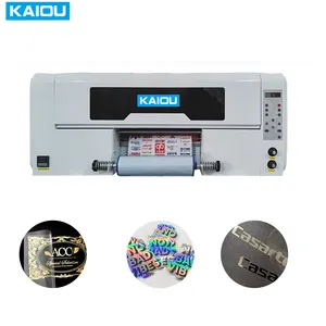 Digitale A2 2 In 1 Uvdtf Roll Sticker Film Printer Nieuwe Printtechnologie 30Cm Uv Dtf Gouden Sticker Printer Met Laminator