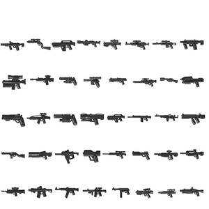 Bộ 50 Cái/lốc Phụ Kiện Quân Đội Súng LÍNH BẮN TỈA Swat Quân Đội WW2 Đồ Chơi Xây Dựng MOC Tương Lai Chiến Tranh Mini Cho Trẻ Em - Product Image 2
