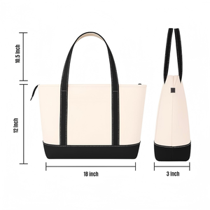 Sac fourre-tout en <span class=keywords><strong>toile</strong></span> léger, imperméable, pliable, sac à main à bandoulière, taille moyenne, personnalisable, pour femmes, voyages en plein air, shopping - Product Image 4