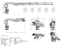 Grue de pont marine hydraulique à flèche télescopique et rigide 5t 10t 20t 30t 50t 70t