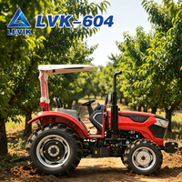 Mini-tracteur certifié CE 60 CV 4x4, essieu renforcé, forte capacité de charge pour les opérations en verger et en jardin