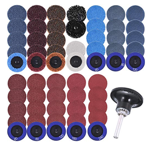 एल्यूमीनियम ऑक्साइड 2 "50 मिमी त्वरित परिवर्तन सैंडिंग डिस्क रोल लॉक बफिशिंग पैड मिनी डिस्क रोल लॉक भैंस - Product Image 2