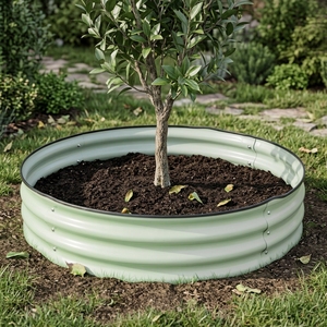 Bordure de jardin surélevée en acier galvanisé Topstar, directement de l'usine |   Grand bac de plantation extérieur pour pépinière - Product Image 1