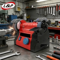 L & P 220-240V électrique portable 125mm meuleuse d'établi pour atelier de bricolage rectifieuse de métaux