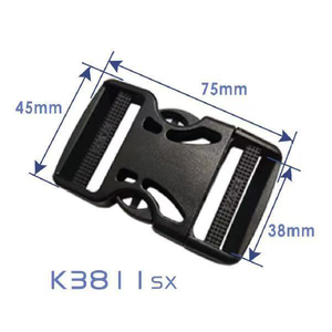 Accessori per passeggini all'ingrosso: Fibbia a sgancio rapido centrale in plastica da 25 mm per passeggino, fibbia per cintura di sicurezza a camma (3-5 pezzi) - Product Image 3