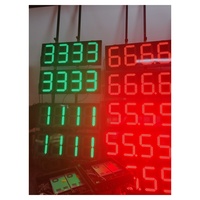 Affichages numériques de prix de carburant LED pour station-service, 8 pouces, 10 pouces, 12 pouces, 8.888, affichage LED régulier, Oilshow-app, RS485, extérieur