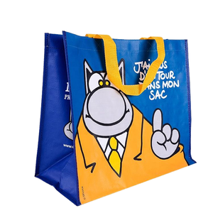 Bolsa de Compras Reutilizable de Polipropileno Tejido con Logotipo de Empresa, Impresión Personalizada, Venta al Por Mayor, OEM, Fábrica en Vietnam - Product Image 1