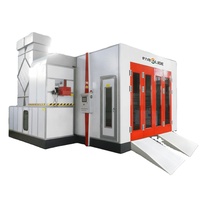 Cabina de Pintura en Aerosol Diésel SLD OD75 |   Fábrica de Shandong |   Calefacción Diésel Eficiente de Tamaño Personalizable, Iluminación LED y Ventiladores de Ahorro Energético