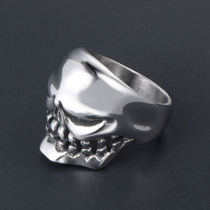 Skeleton Men's <b>Ring</b> <b>Titanium</b> Steel SA739 Gift Jewelry Fashion Retro Geometric Design - Product Image 4
