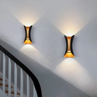 Lampe murale d'extérieur de café moderne éclairage extérieur étanche lumière haut et bas 6W 9W 16W applique murale extérieure