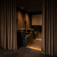 Rideaux acoustiques insonorisants pour théâtre, rideaux de scène en velours ignifuge, draperies ignifuges pour cinéma et auditorium
