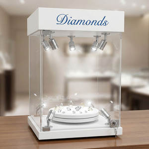 Caja de Exhibición LED RGB Acrílica Ecológica con Enchufe de 12V para Organizar Juguetes y Exhibir Joyas - Product Image 3