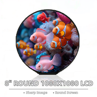 Écran LCD TFT IPS circulaire de 8 pouces, interface MIPI, résolution 1080x1080, rétroéclairage LED pour maison intelligente, kiosque POS