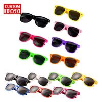 Lunettes de soleil personnalisées avec logo imprimé, vente en gros, promotionnelles, monture PC tendance, pour cabines photo, mariages et cadeaux de fête